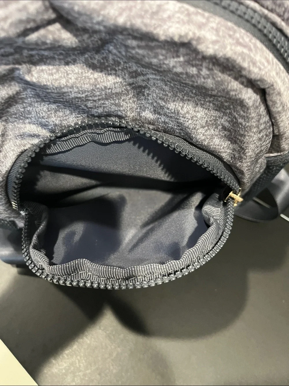 adidas Grey Heather Mini Backpack with Mesh Side Pockets